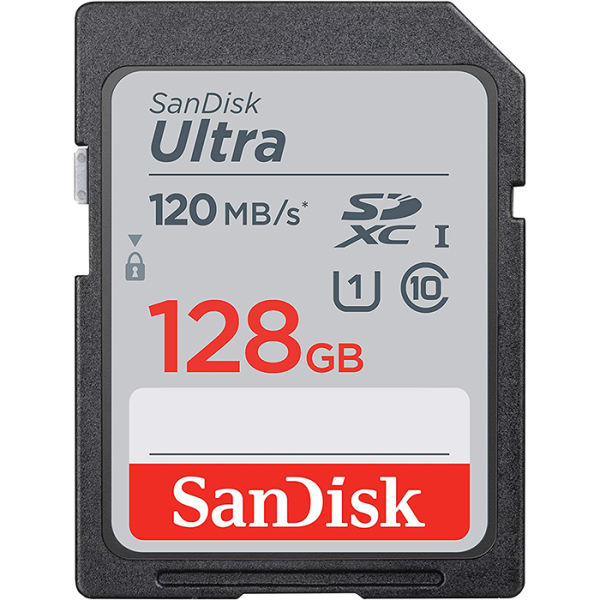 قیمت و خرید کارت حافظه SDXC سن دیسک مدل Ultra کلاس 10 استاندارد UHS-I U1 سرعت 120MBps ظرفیت 128 گیگابایت